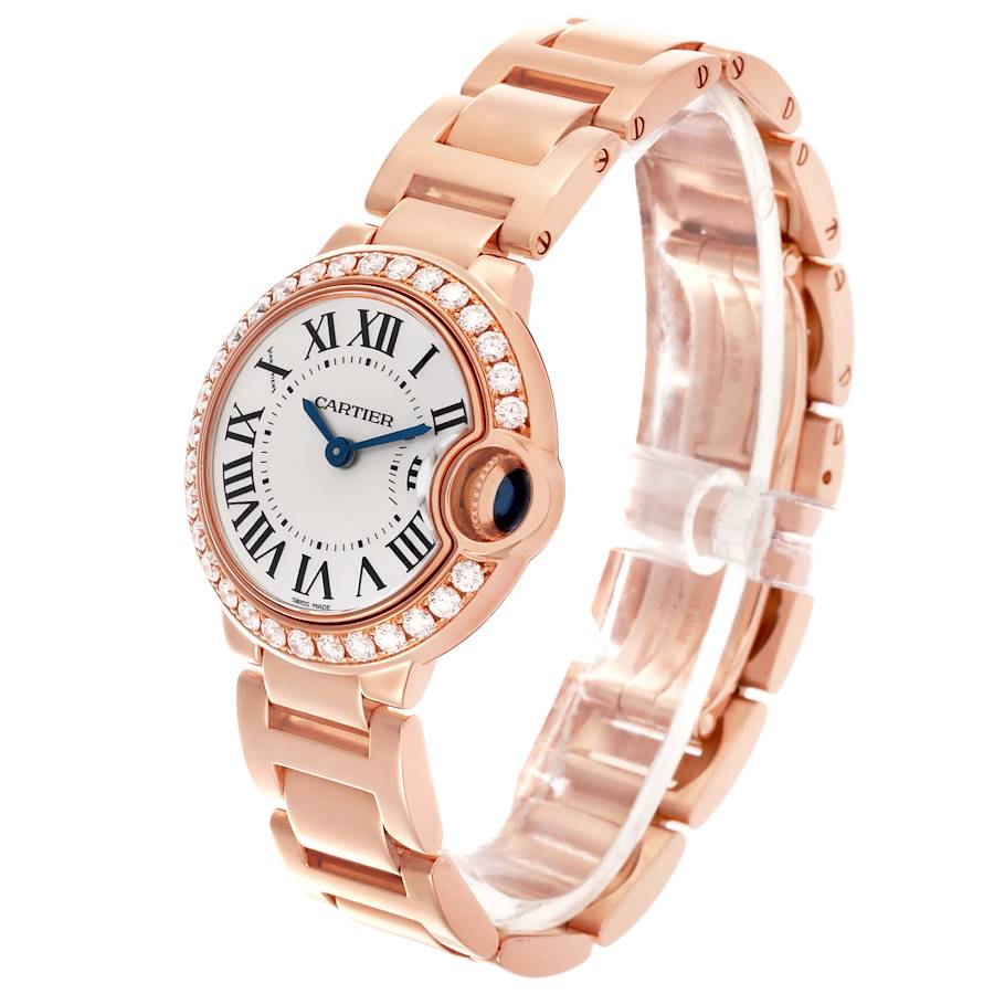 Cartier Ballon Bleu Rose Gold Diamond Small Ladies Watch WE9002Z3