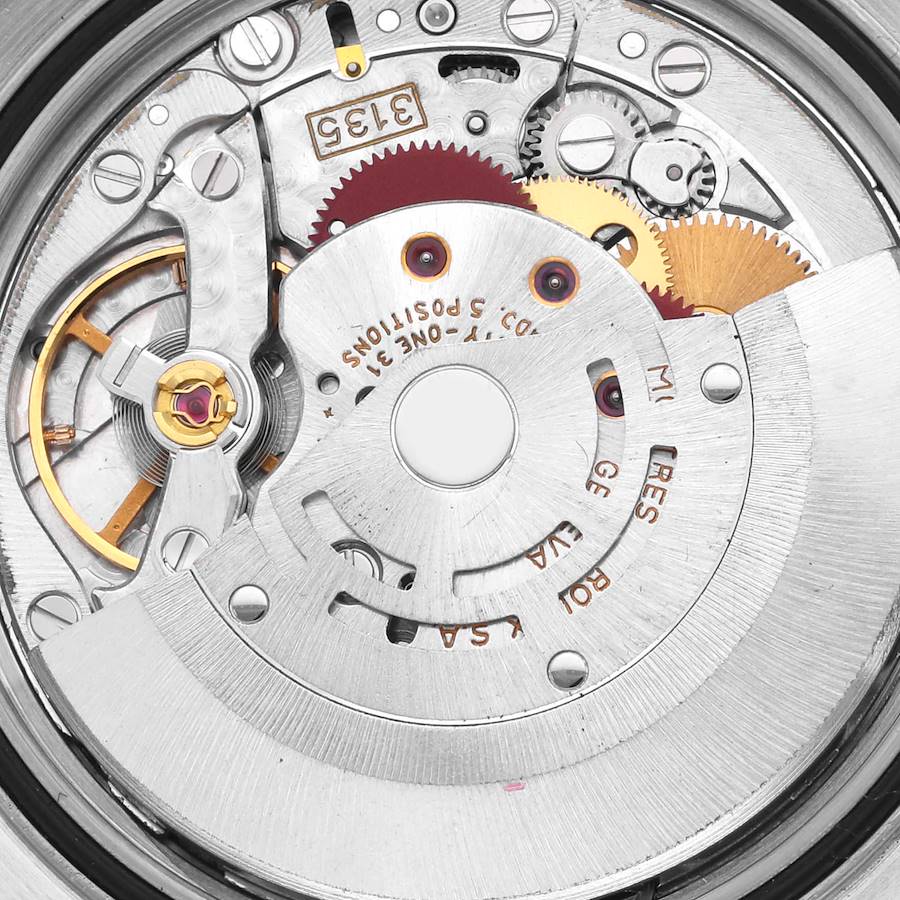 Rolex Datejust 36 Steel Yellow Gold Silver Tapestry Dial Mens Watch 16233
