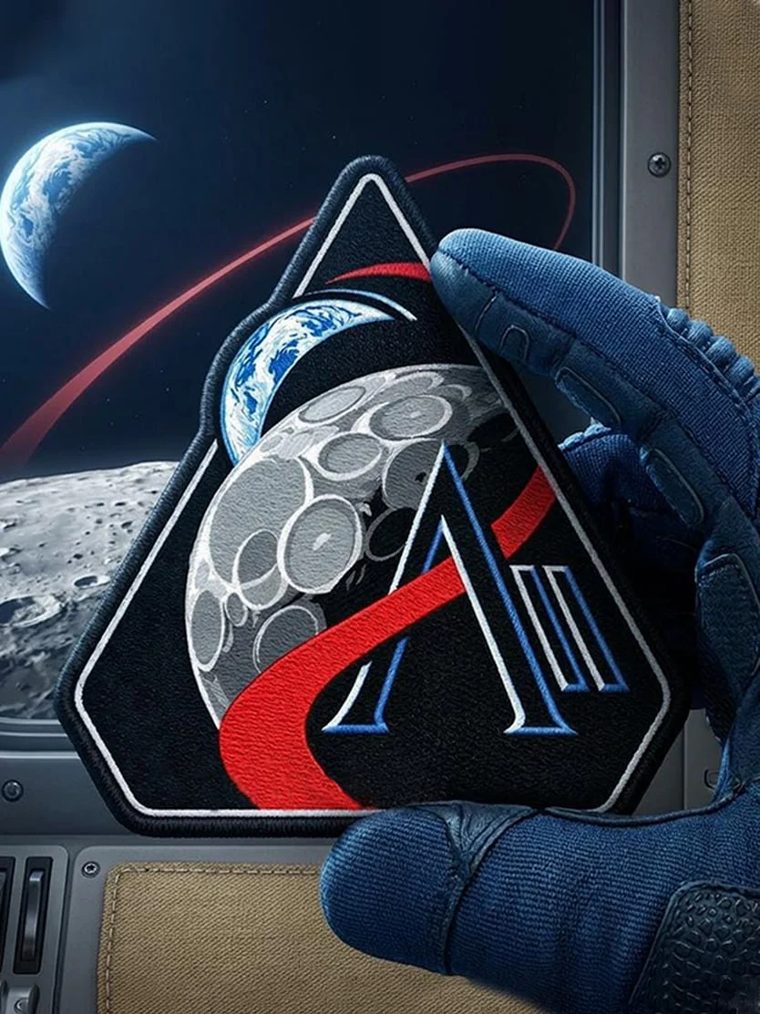 "Artemis II" Mission Embroidered Velcro Patch Souvenir