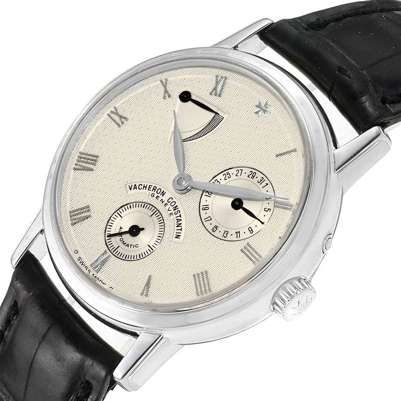 Vacheron Constantin Patrimony Date Power Reserve White Gold Watch 47200