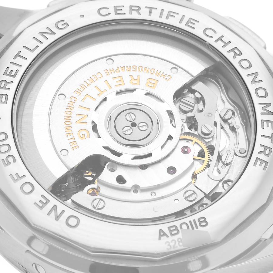 Breitling Premier B01 Chronograph Grey Dial Steel Mens Watch AB0118