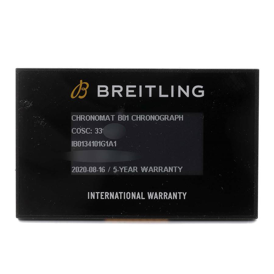 Breitling Chronomat B01 Stainless Steel Silver Dial Mens Watch IB0134