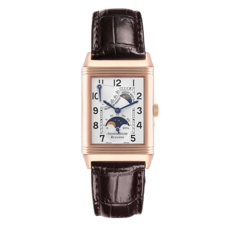 Jaeger LeCoultre Reverso Sun Moon Rose Gold Mens Watch 270.2.63 Q2752420