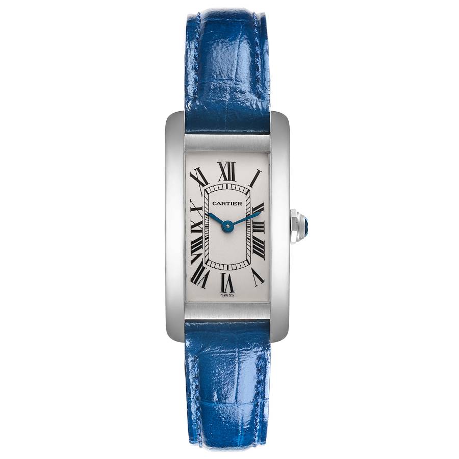 Cartier Tank Americaine White Gold Silver Dial Ladies Watch W2601956