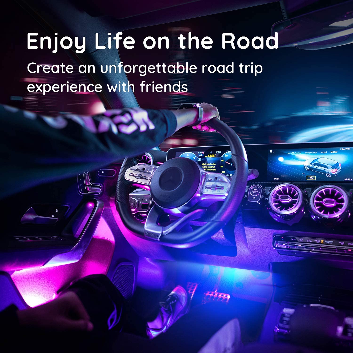 Multicolor Interior LED Lights for Car