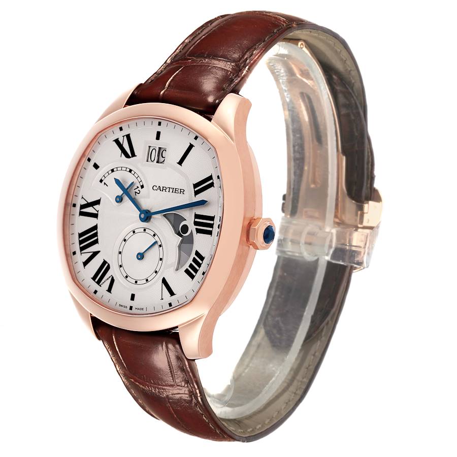 Cartier Drive Retrograde Rose Gold Chronograph Mens Watch WGNM0005