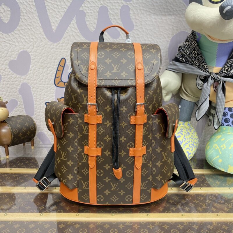 Replica Louis Vuitton Christopher Backpack Orange
