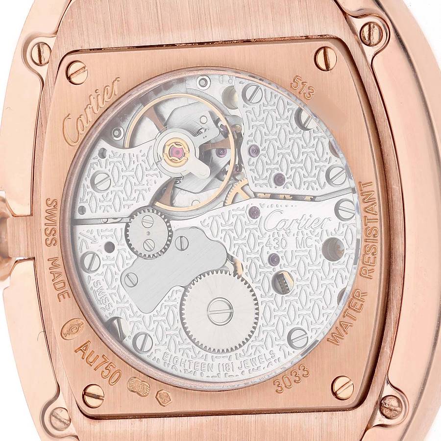 Cartier Baignoire Large Rose Gold Diamond Ladies Watch WB520005
