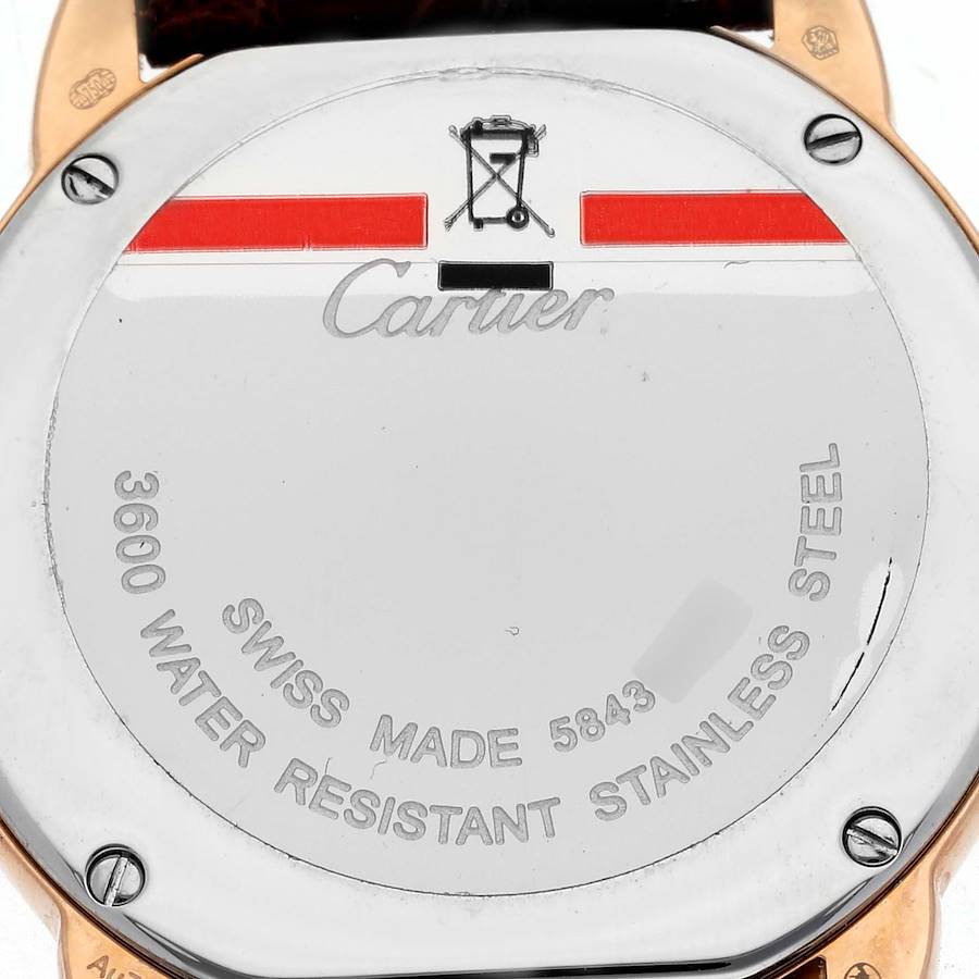 Cartier Ronde Solo Steel Rose Gold Small Ladies Watch W6701007 Papers