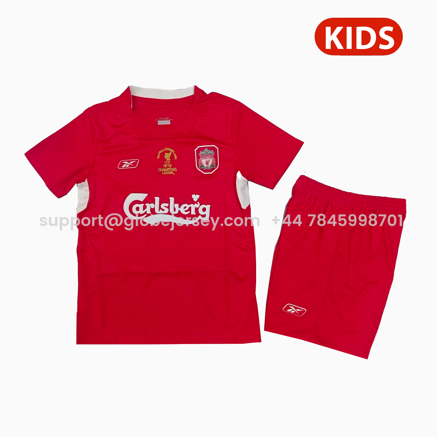 Retro Liver.pool 2004-05 Home Kids Kit