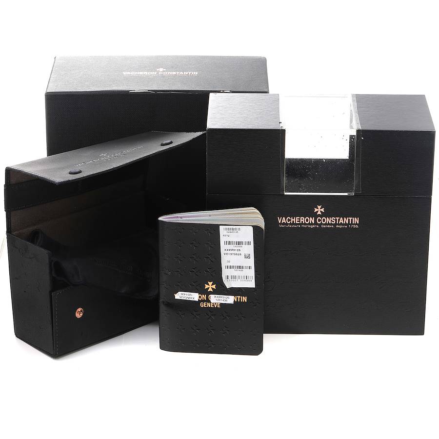 Vacheron Constantin Overseas Steel Rose Gold Grey Dial Watch 49150