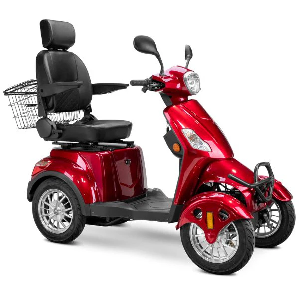 Heavy Duty 4-Wheel Mobility Scooter - 60V/20Ah,35 Miles for Seniors 500lbs with Adjustable Seat and Drum Brake