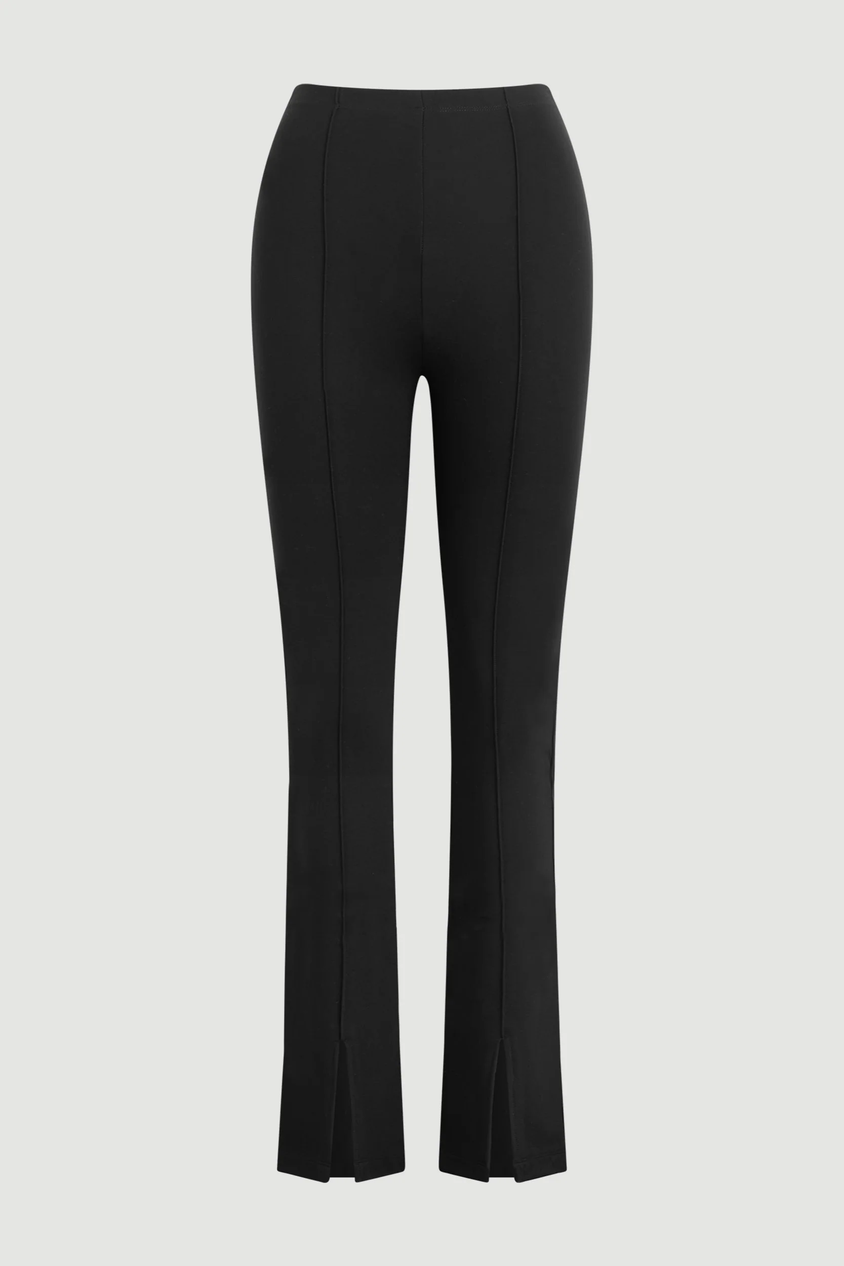 Cass Front-Split Ponte Stretch Pant (Petite)
