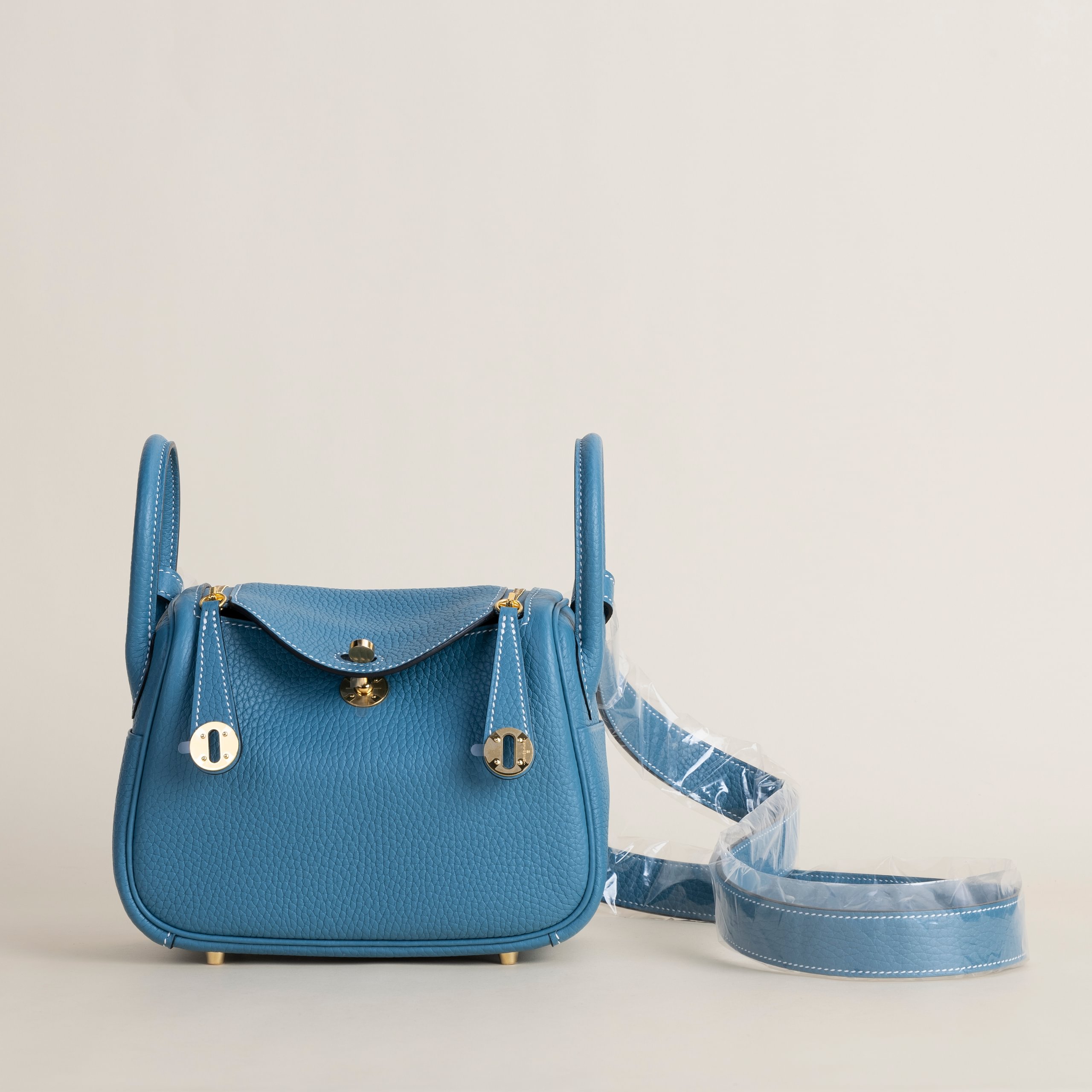 Lindy mini clemence blue jean PHW