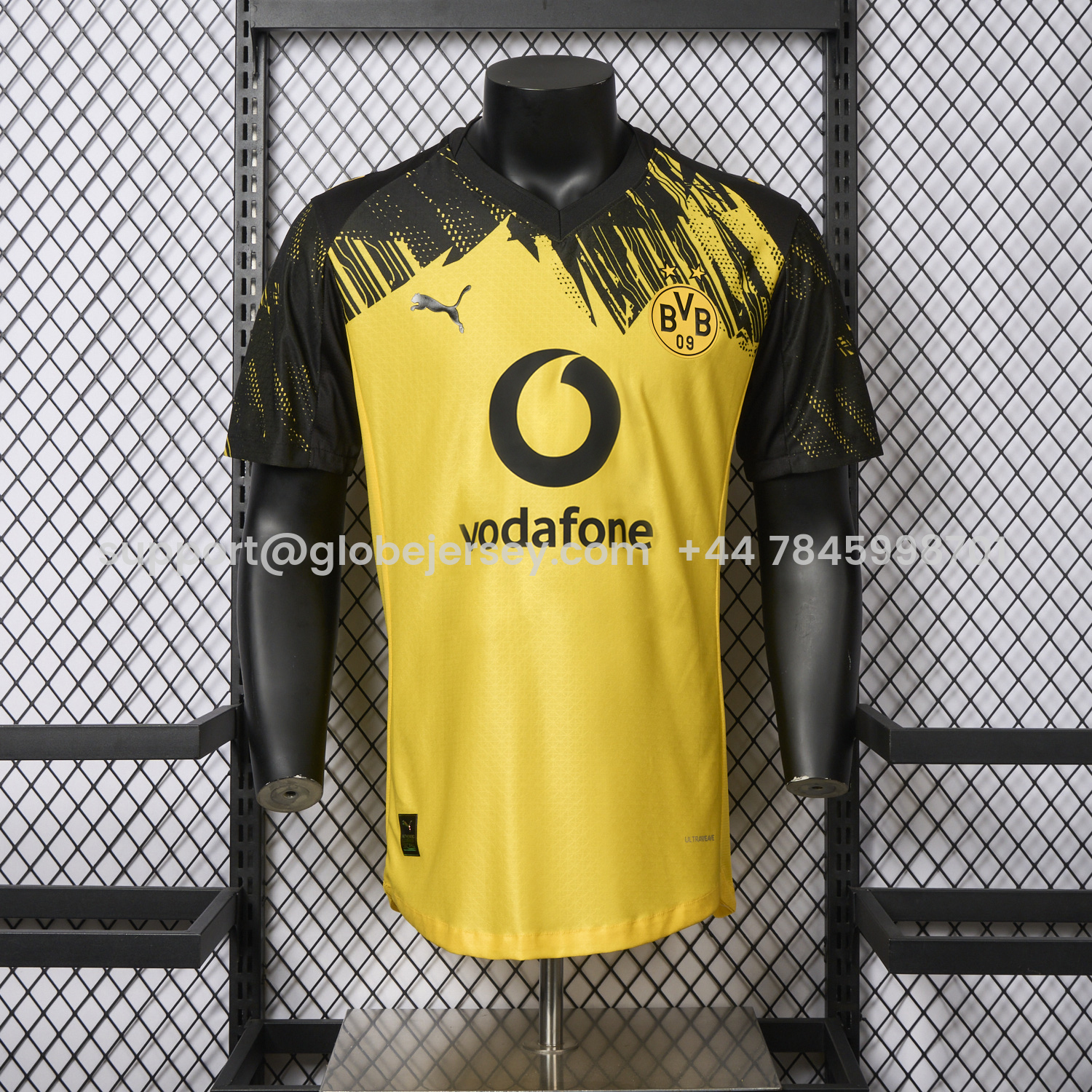 Dortmund 25-26 Home Jersey With Chest Sponsor - Player Version