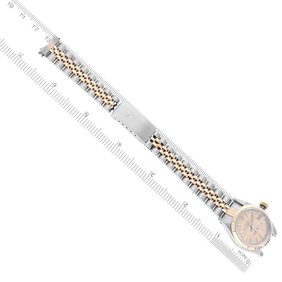 Rolex Datejust Linen Dial Steel Yellow Gold Ladies Watch 69173