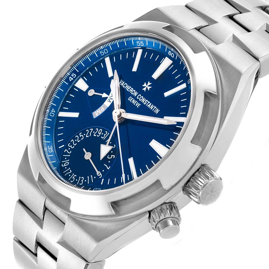 Vacheron Constantin Overseas Dual Time Blue Dial Steel Watch 7900V