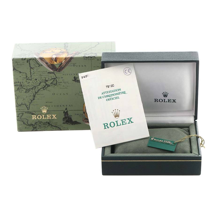 Rolex Date Salmon Dial Oyster Bracelet Steel Ladies Watch 79190