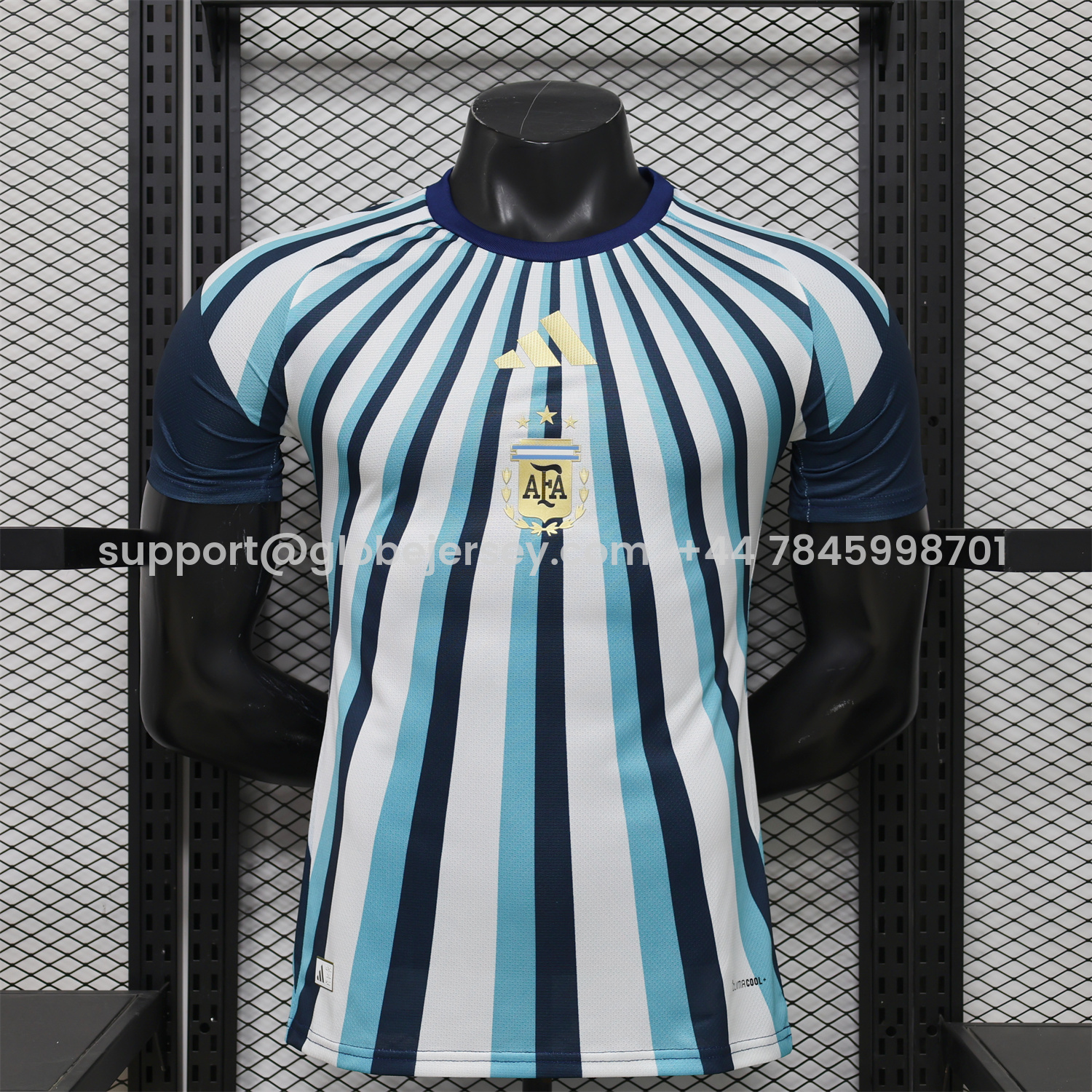 Argentina 2026 Blue Rays Pre-Match Training Kit - Player Version