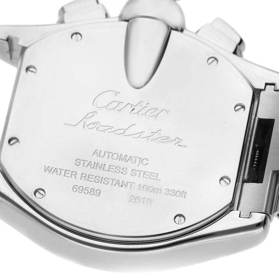 Cartier Roadster XL Chronograph Steel Mens Watch W62020X6