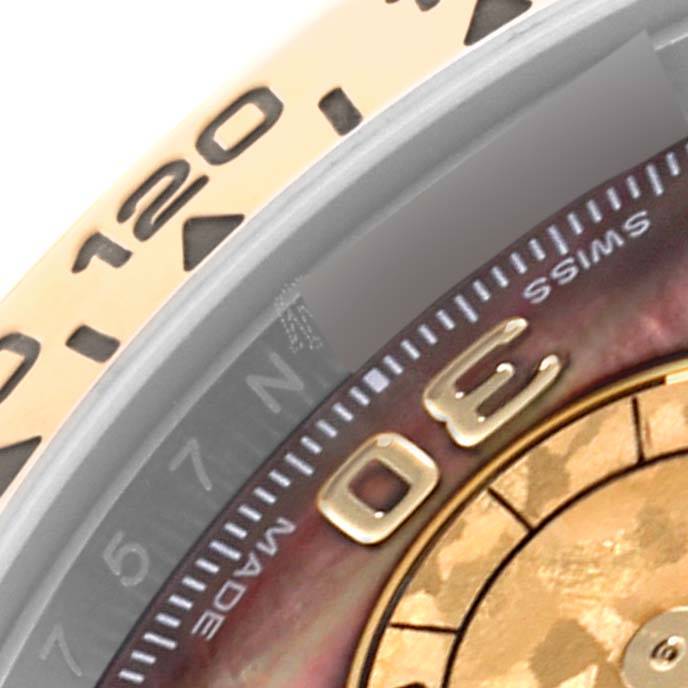 Rolex Daytona Steel Yellow Gold Tahitian Mother Of Pearl Diamond Mens Watch 116503