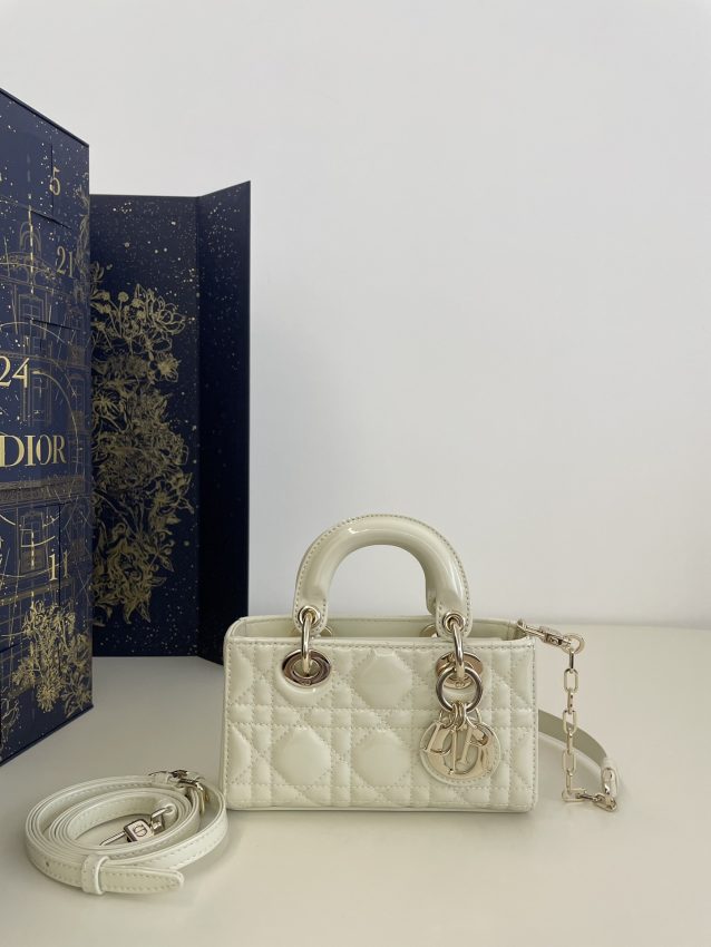 Replica Dior Lady D – Joy Mini Bag White Patent
