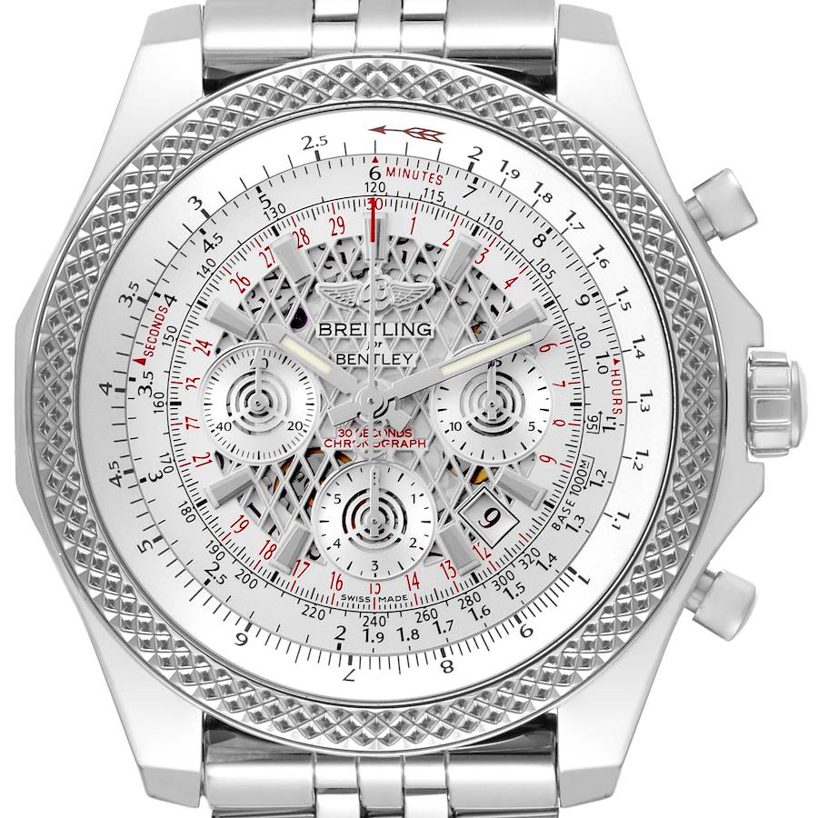 Breitling Bentley B06 Silver Dial Chronograph Mens Watch AB0611