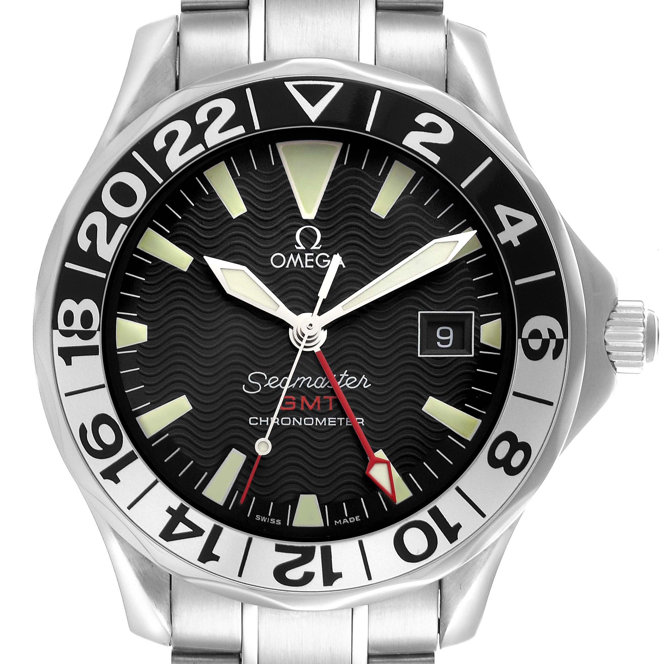 Omega Seamaster GMT Black Dial Steel Mens Watch 41.0 MM 2234.50.00