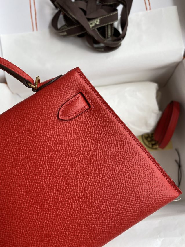 Replica Hermès Kelly Epsom Bright Red