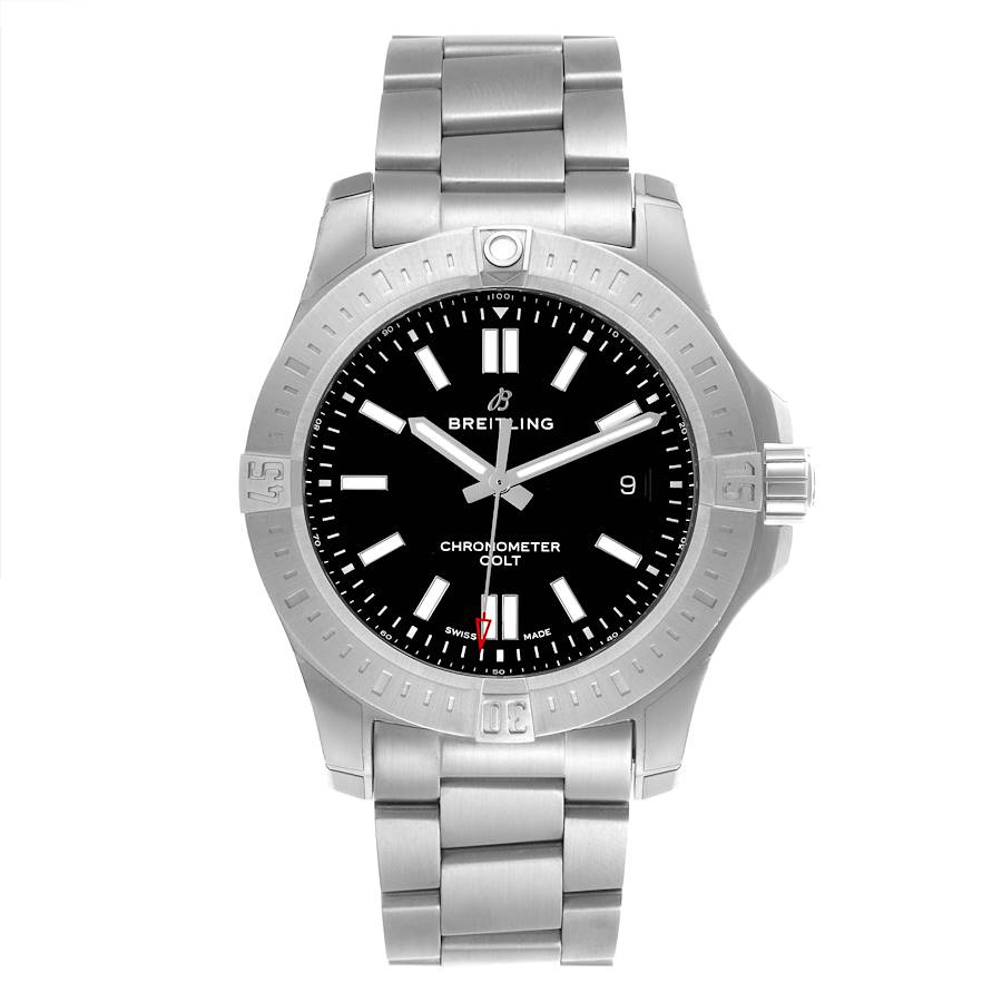 Breitling Colt Black Dial Automatic Steel Mens Watch A17388