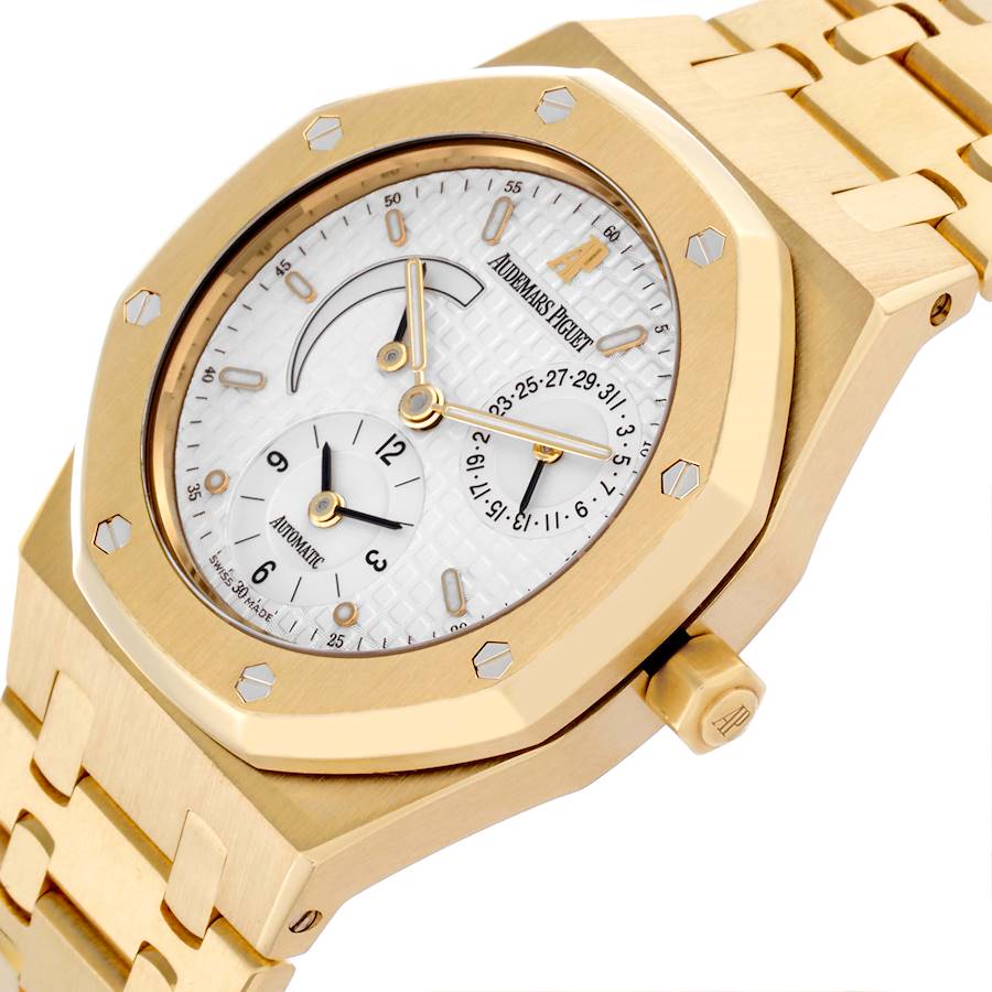 Audemars Piguet Royal Oak Dual Time Yellow Gold Mens Watch 25730BA