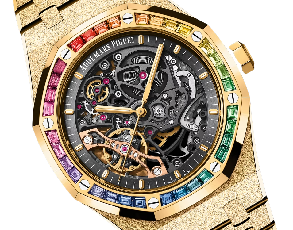 Royal Oak Frosted Gold Double Balance Wheel Openworked 41mm