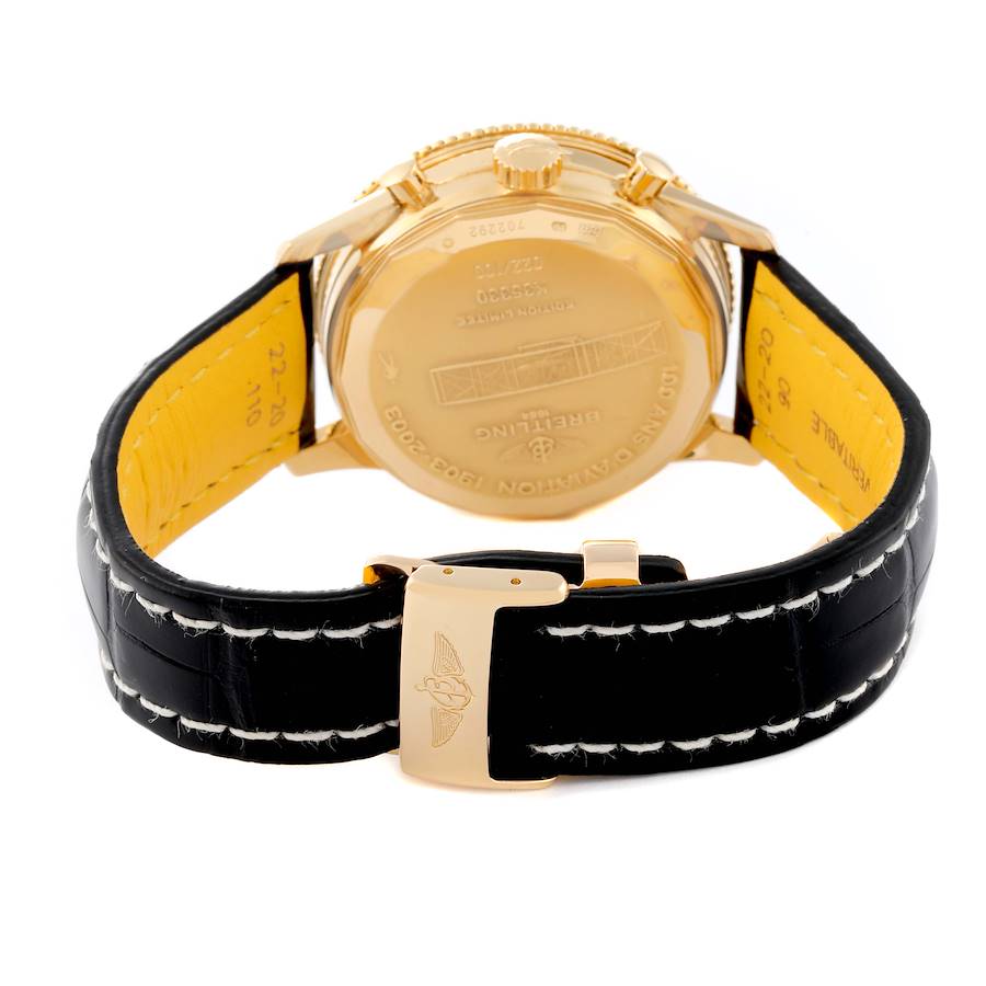 Breitling Navitimer Montbrillant Yellow Gold Limited Edition Mens Watch K21330