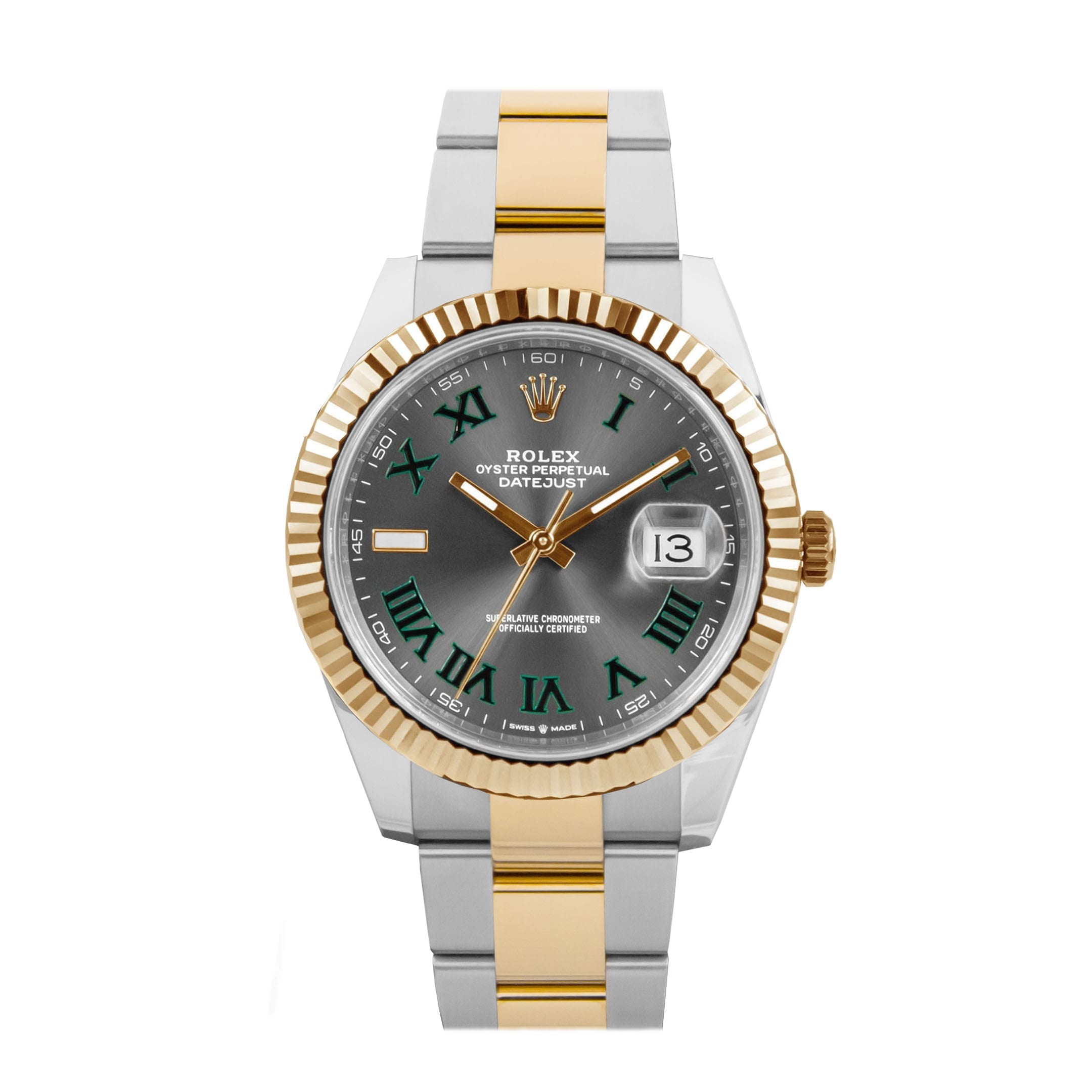 Rolex Oyster/Jubilee Perpetual Datejust 41 Two-tone Wimbledon - M126333-0020/126333-0019 Brand Unworn