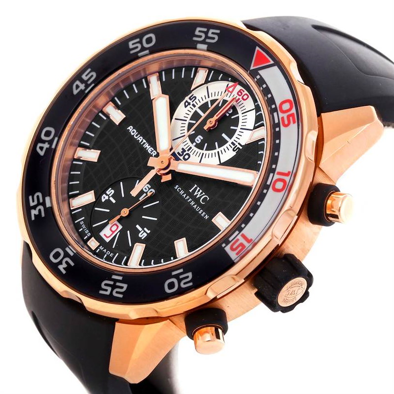 IWC Aquatimer Chronograph 44mm 18K Rose Gold Watch IW376903