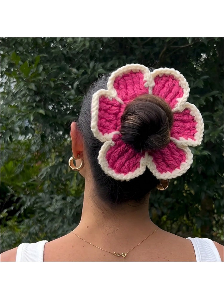 Sweet Flower Crochet Hair Accessories