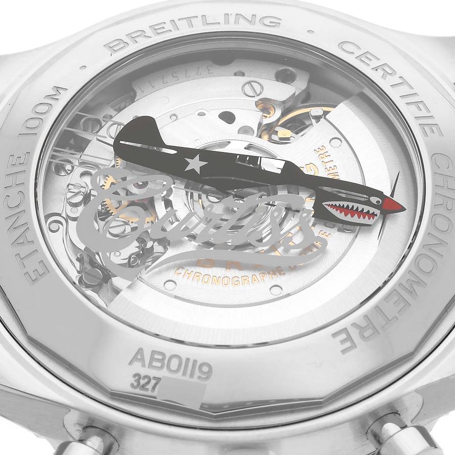 Breitling Aviator 8 B01 Curtiss Warhawk Steel Mens Watch AB0119