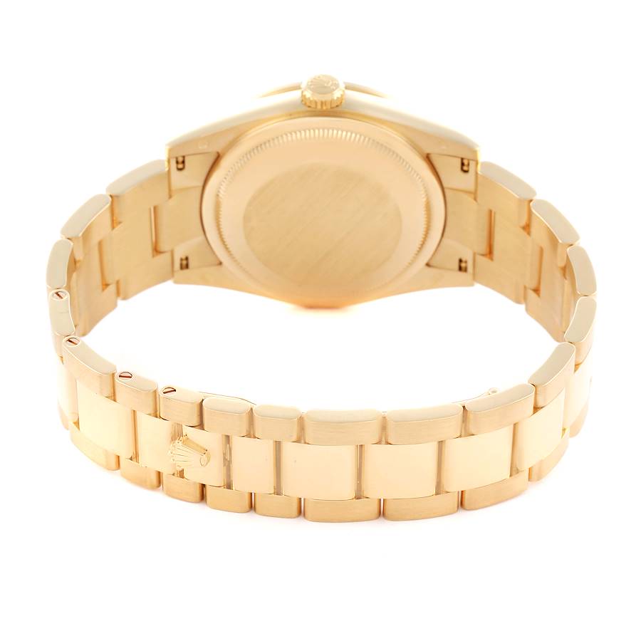 Rolex President Day-Date Yellow Gold Carousel Lilac Jade Diamond Mens Watch 118348