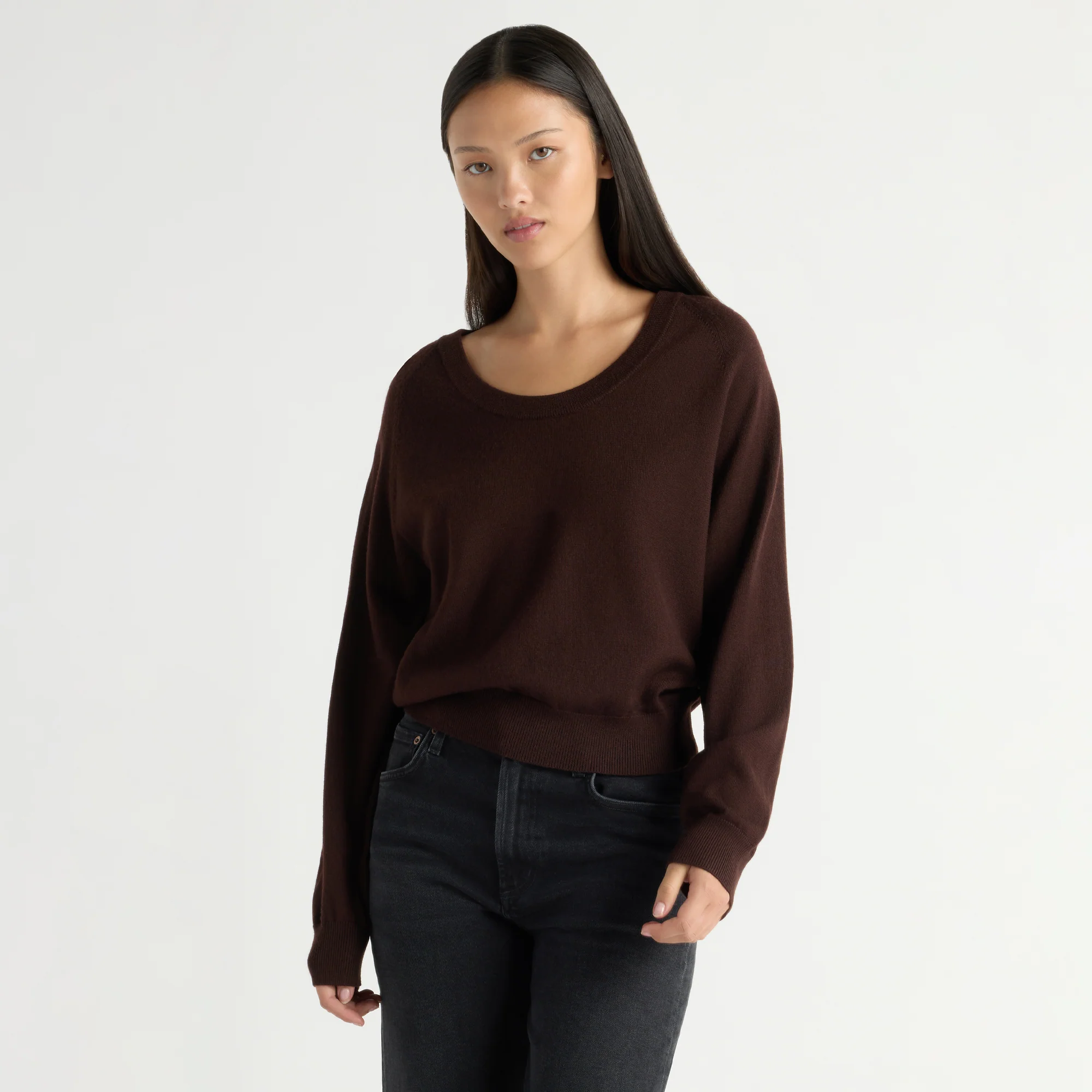 Trista Lightweight Wool U-Neck Sweater
