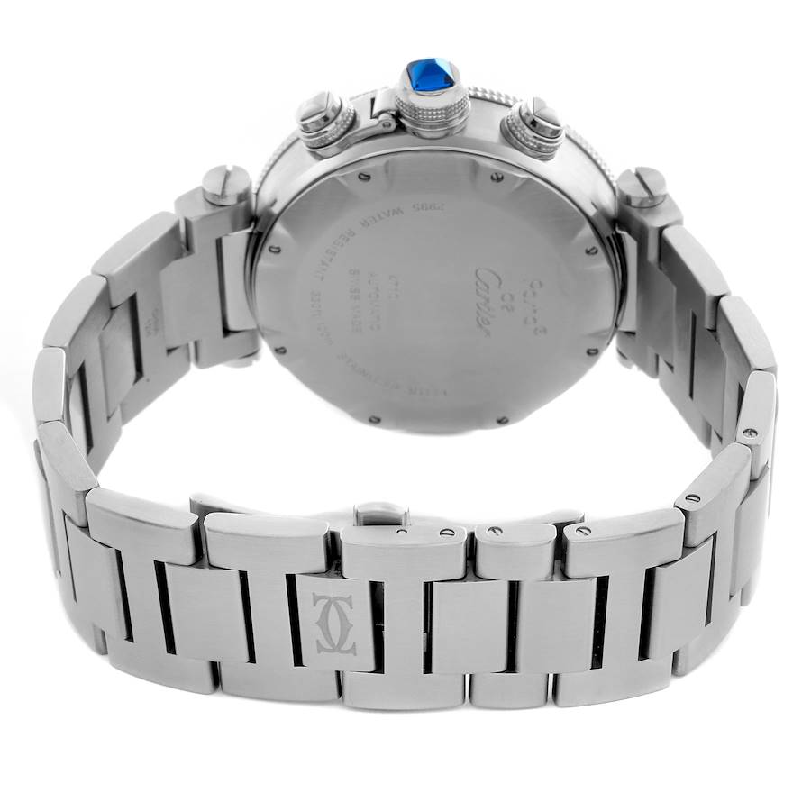 Cartier Pasha Seatimer Chronograph Steel Mens Watch W31089M7