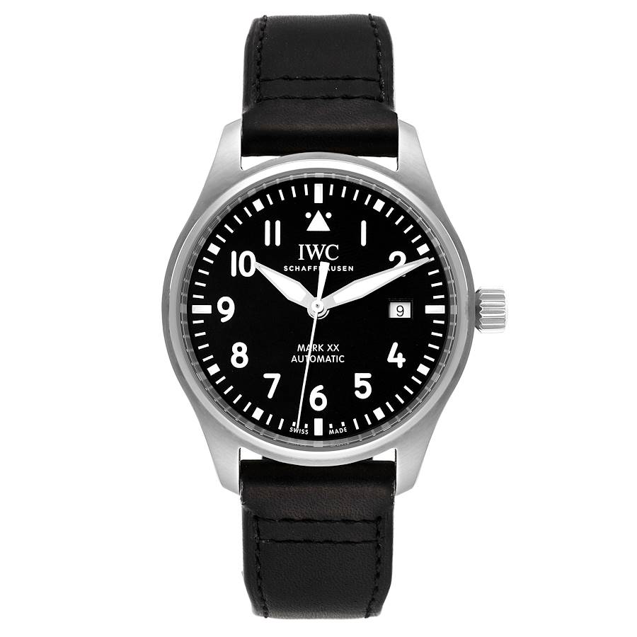 IWC Pilot Mark XX Black Dial Steel Mens Watch IW328201