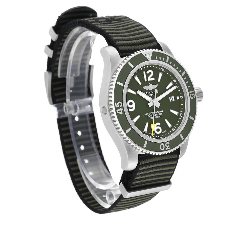 Breitling Superocean 44 Outerknown Green Dial Steel Mens Watch A17367