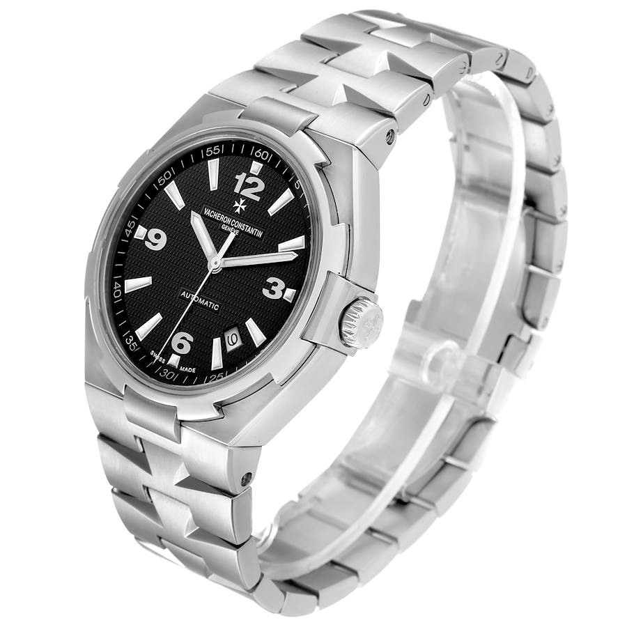 Vacheron Constantin Overseas Black Dial Steel Mens Watch 47040