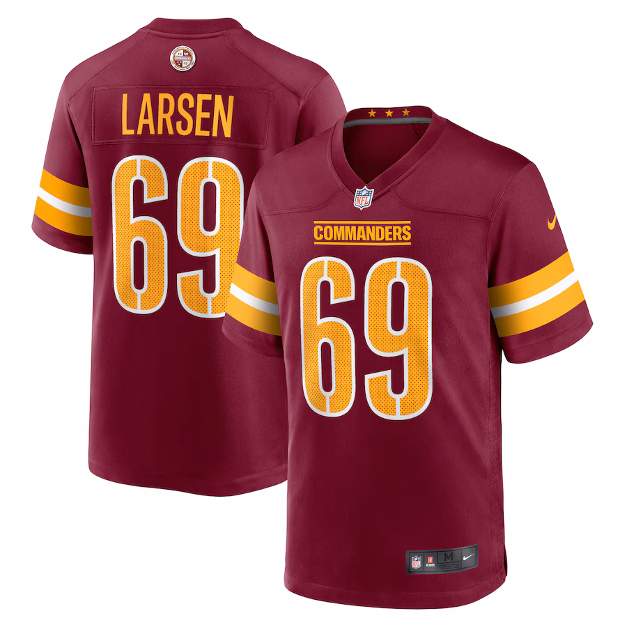 Tyler Larsen Washington Commanders Nike  Game Jersey -  Burgundy