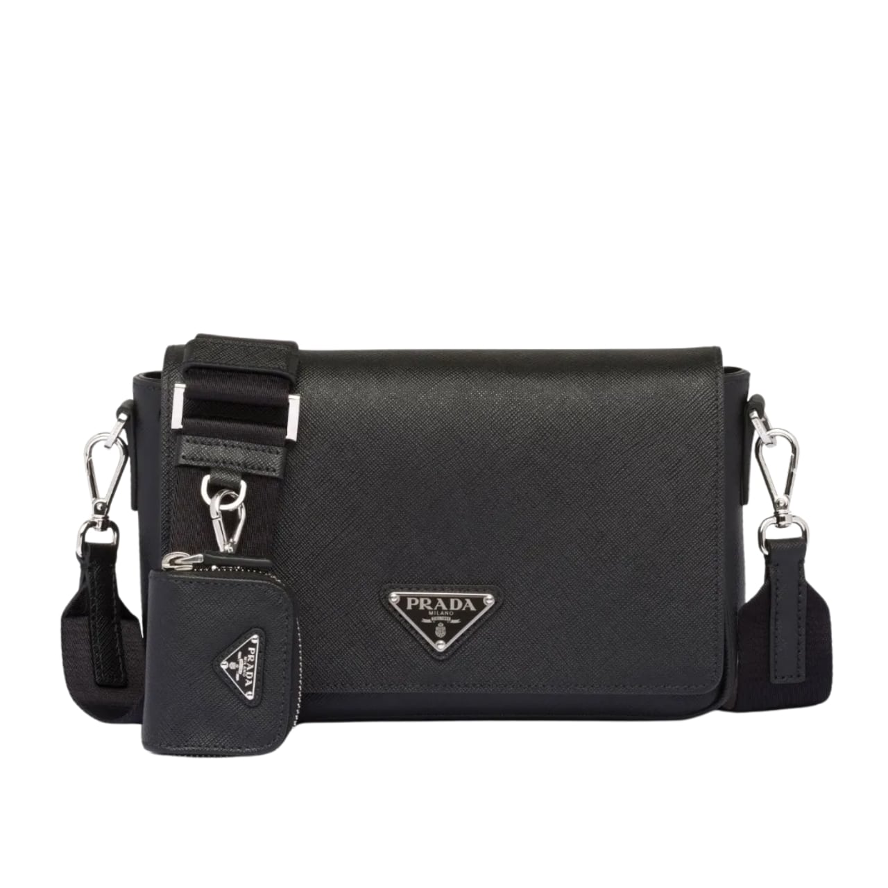 Prada Saffiano Leather Shoulder Bag 22cm
