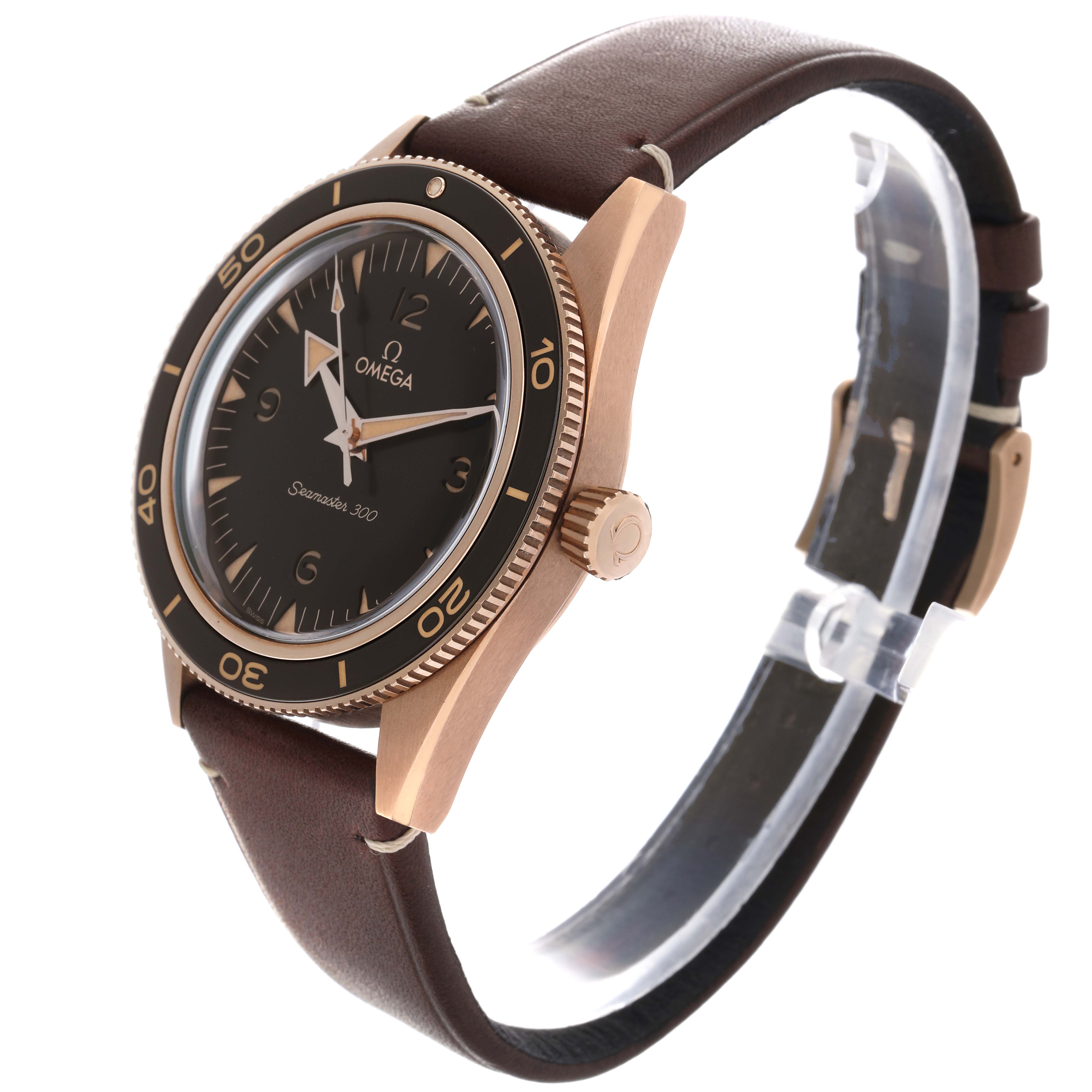 Omega Seamaster 300 Bronze Gold Mens Watch 41.0 MM 234.92.41.21.10.001