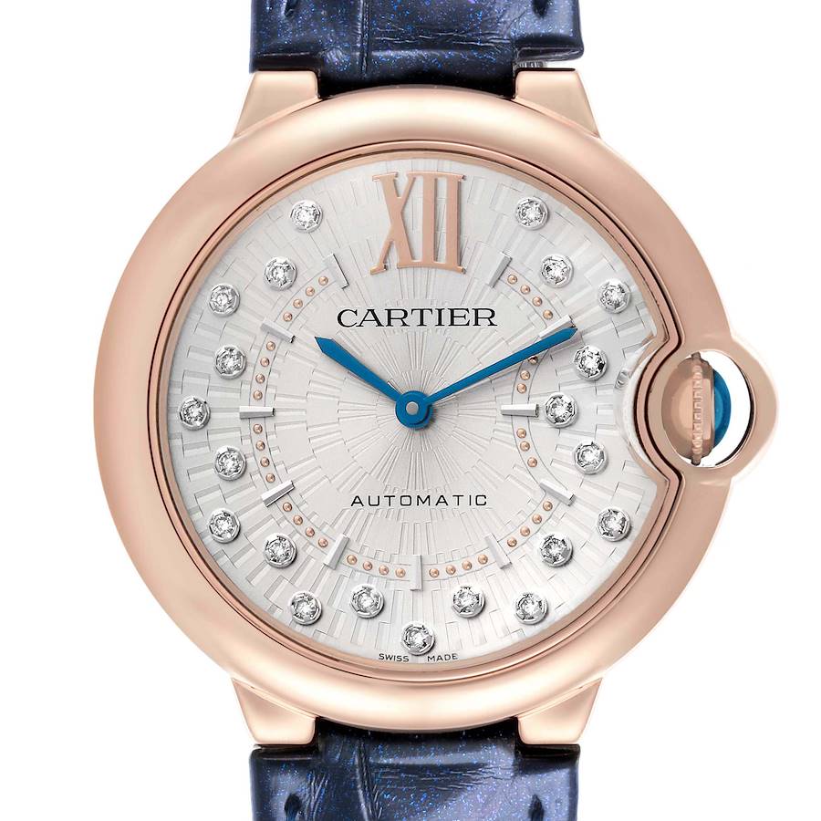 Cartier Ballon Bleu Rose Gold Diamond Watch WGBB0053