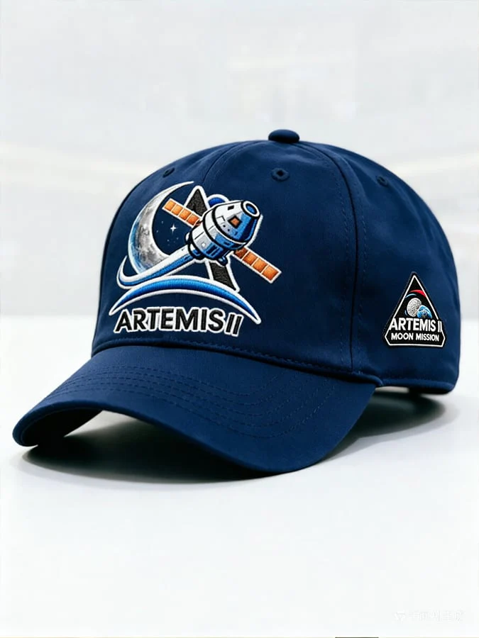 Unisex Artemis II 2026 Rocket Launch Print Hat