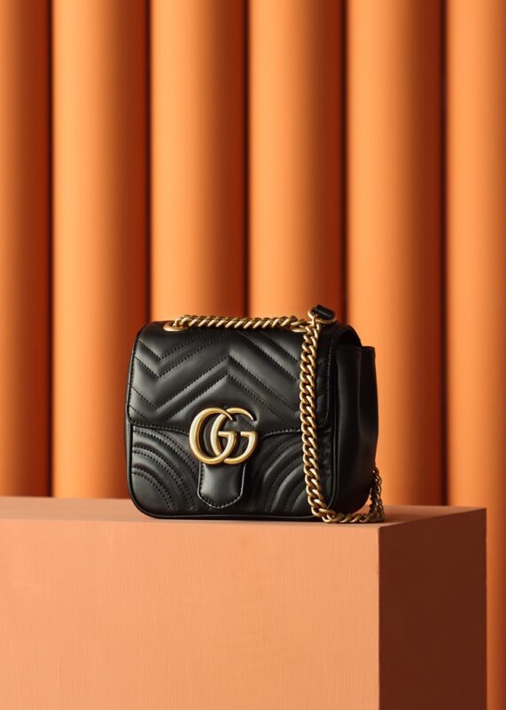 Replica Gucci GG Marmont Square Black