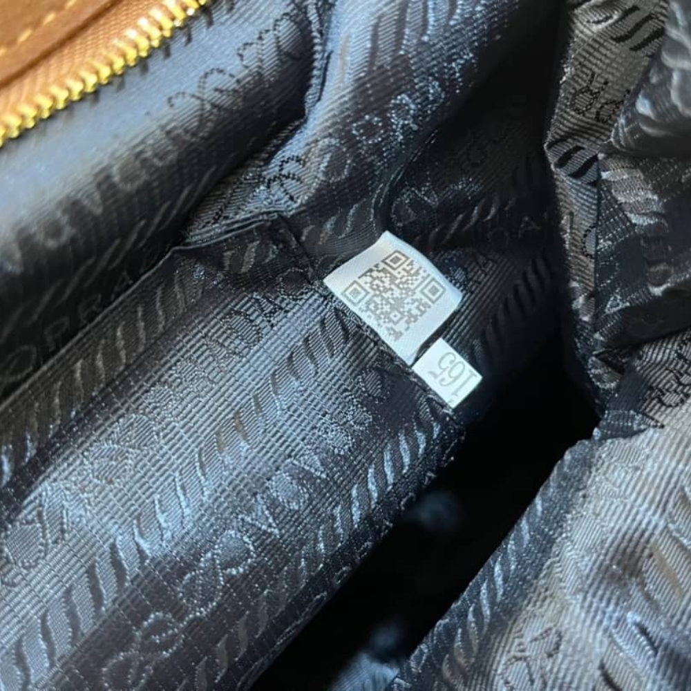 Prada Bonnie Large Suede Handbag Brown 38Cm 1Ba433 2C4S F0401 V Moo